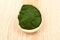 Closeup organic spirulina algae