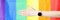 Closeup of outstretched hand with wristwatch against lgbt flag background