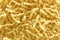 Closeup pasta texture background. staple food of traditional It