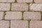 Closeup pavement stone background texture