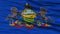 Closeup Pennsylvania Flag, USA state
