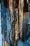 Closeup of pest ridden and rotting wood framing in of residential chimney, exposed during demolition