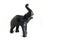 Closeup photo of elefant toy over gray