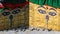 Closeup photo of Eyes of Buddha at Swayambhunath Stupa