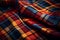 closeup photo of plaid shirt fabric