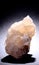 Closeup photograph of isolated calcite stone crystal