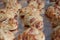 A closeup picture of homemade cheese pastry bites