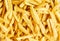 Closeup of a pile of french fries