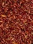 Closeup of a pile of pinto beans. Background from raw red beans