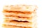 Closeup of pile of waffles