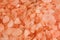 Closeup of pink bath salt