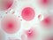 Closeup pink-white bubbles oil ,abstract background for webdesign
