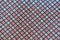 Closeup plaid fabric White blue red for background