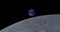 Closeup planet earth from space. over 4k resolution 3d rendered planet earth. beautiful blue planet earth. over 4k resolution