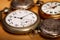 Closeup pocket watches