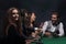 Closeup.poker players sitting at a casino table