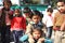 Closeup of poor children from a new delhi slum