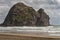 Closeup of Rabbit Rock in Tasman Sea surf.