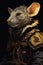 A Closeup of a Rat Outfit in Fallout: Furry, Hollow Cheeks Weari