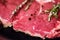 Closeup of raw Irish sirloin steak