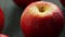 Closeup of ripe red apple