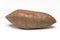 Closeup ripe sweet potato tuber white background