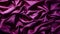 Closeup of rippled purple satin fabric as background texture. Purple silk messed up silk as wallpaper. 3d rendered