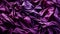 Closeup of rippled purple satin fabric as background texture. Purple silk messed up silk as wallpaper. 3d rendered