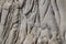 Closeup of rock texture landscape of the rocky shoreline cape in Los Cabos, Cabo San Lucas, Mexico