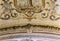 Closeup of the roofing of the Chapel of Bones in Evora, Portugal