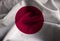Closeup of Ruffled Japan Flag, Japan Flag Blowing in Wind