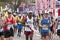 Closeup of Runners Competing in Comrades Marathon