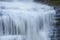 Closeup of rushing waterfall in the Great Smoky Mountains of North Carolina