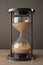 Closeup Sand hourglass. 3d Rendering