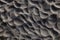 Closeup of sand texture on a beach in germany photographed from above