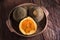 Closeup of sapote fruits