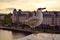 Closeup seagull on the roof in Oslo Norway