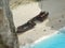 Closeup ship on Shipwreck beach