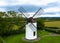 Closeup shot of Ashton Windmill in Wedmore UK