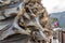 Closeup shot of a big stacked pile of dried stockfish