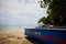 Closeup shot of a boat at the coastline of Puerto Viejo in Costa Rica