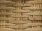 Closeup shot of a braided bamboo wall