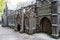 Closeup shot of a Catholic monastery model in Tongeren, Belgium