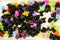 Closeup shot of colorful small hair clips