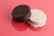 Closeup shot of delicious cookies alfajores - a traditional dessert from Latin America