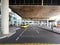 Closeup shot of the El Dorado airport parking lot in Bogota, Colombia
