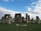 Closeup shot  of famous Stonehenge Larkhill in the UK