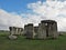 Closeup shot of famous Stonehenge Larkhill in the UK