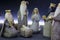 Closeup shot of figures for nativity scene