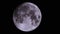 Closeup shot of the full moon in UHD